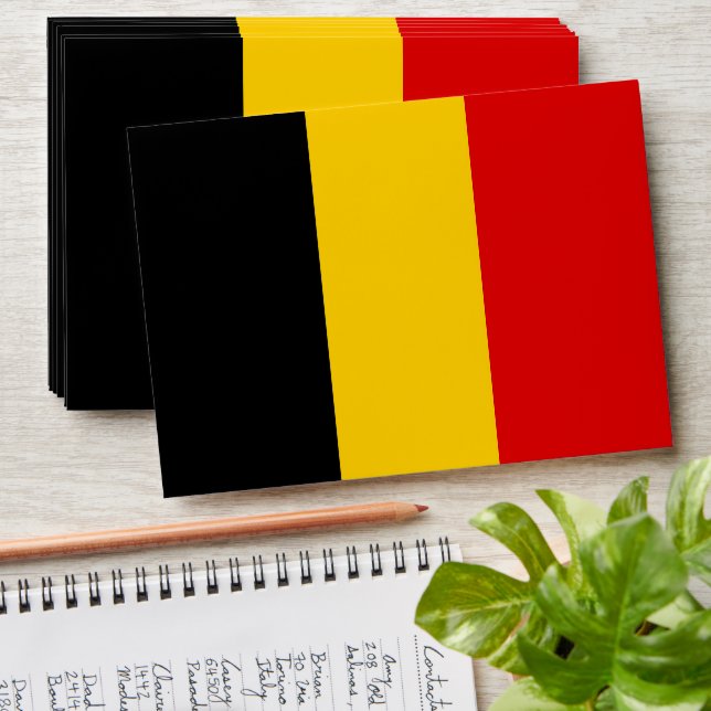 Belgium flag envelope (Stacked)