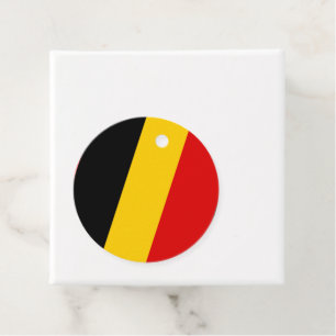 Belgium flag favour tags