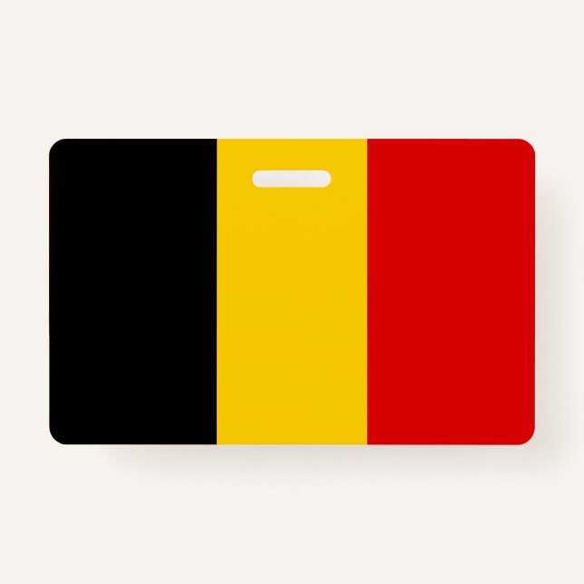 Belgium flag ID badge (Front)