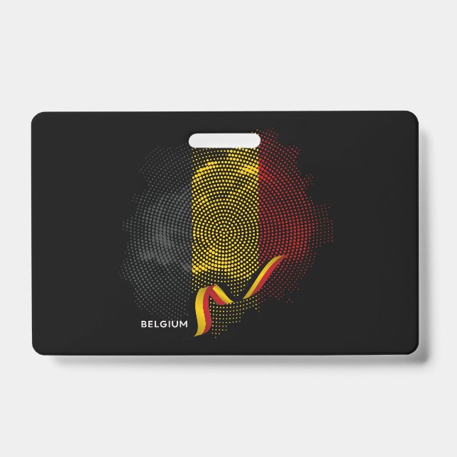 Belgium Flag ID Badge (Front)