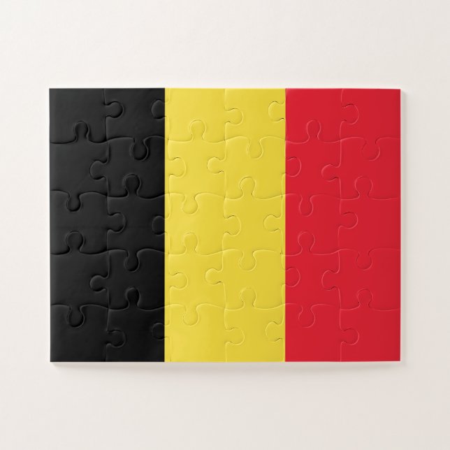 Belgium Flag Jigsaw Puzzle (Horizontal)