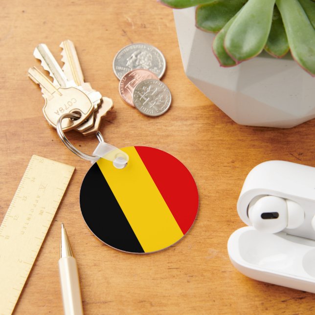 Belgium flag key ring (Desk)