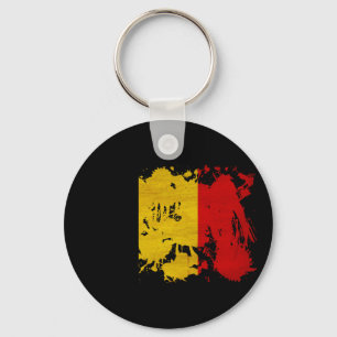 Belgium Flag Key Ring