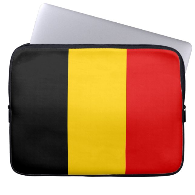 Belgium flag laptop sleeve (Front)