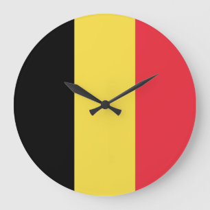 Belgium Flag Large Clock