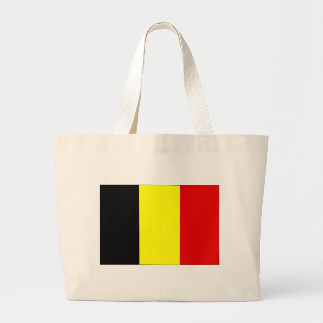 Belgium flag large tote bag (Front)