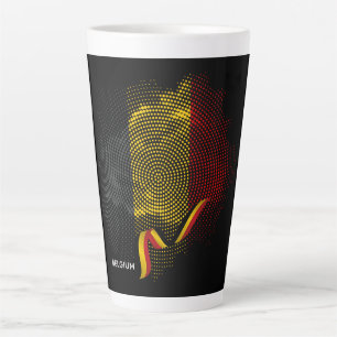 Belgium flag latte mug