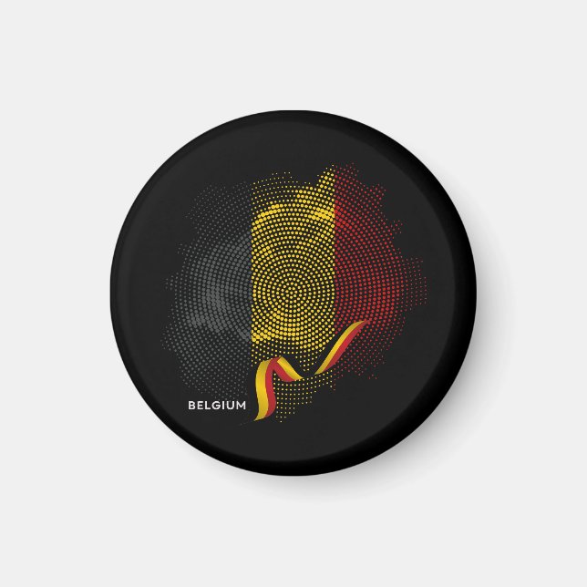 Belgium flag magnet (Front)
