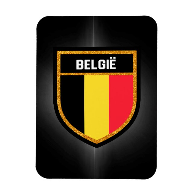 Belgium Flag Magnet (Vertical)