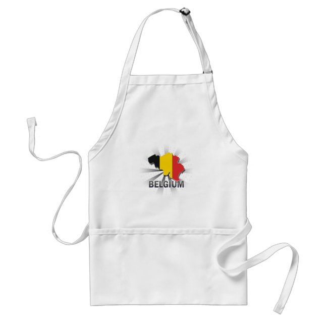Belgium Flag Map 2.0 Standard Apron (Front)