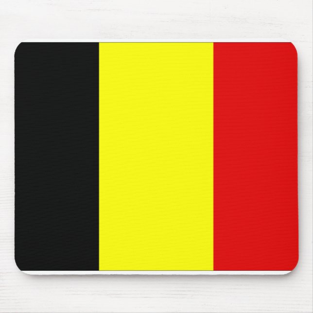 Belgium flag mouse mat (Front)