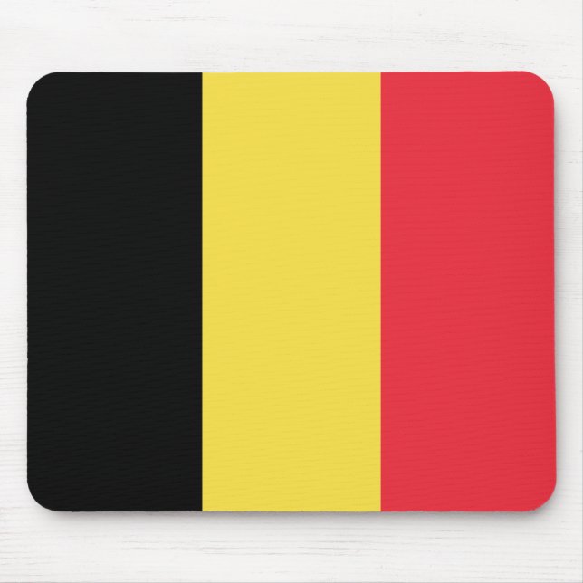 Belgium Flag Mouse Mat (Front)