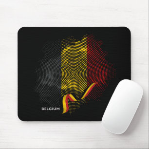 Belgium flag mouse mat