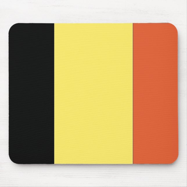 Belgium Flag Mouse Mat (Front)