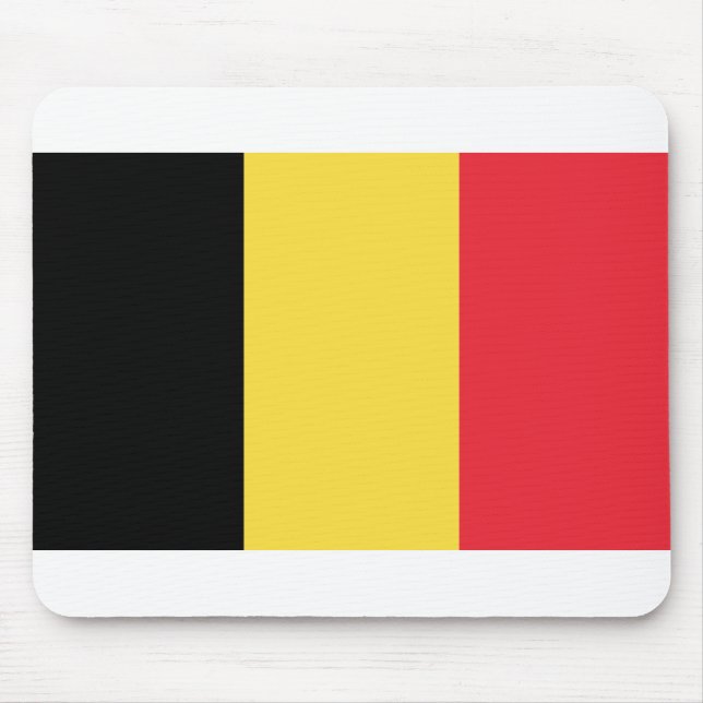 Belgium Flag Mouse Mat (Front)