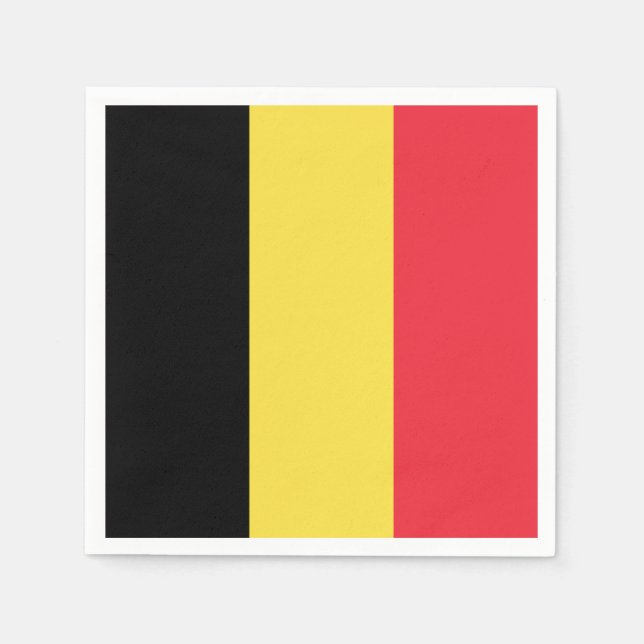 Belgium Flag Napkin (Front)