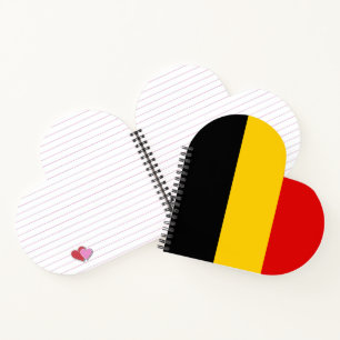 Belgium flag notebook