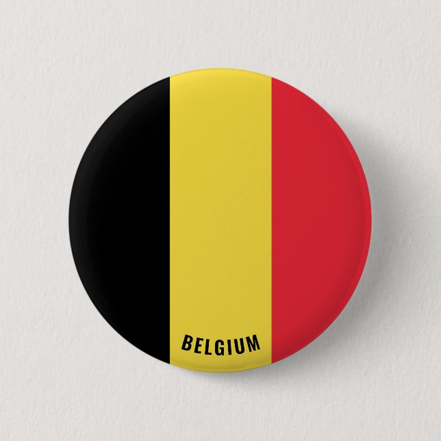 Belgium Flag Patriotic 6 Cm Round Badge (Front)