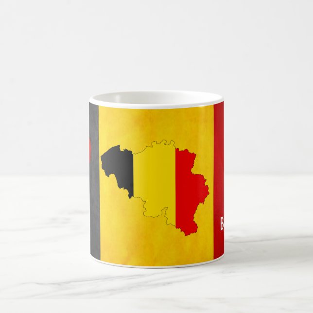 Belgium Flag Patriotic gift Coffee Mug (Center)