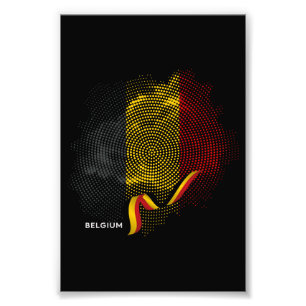Belgium flag photo print