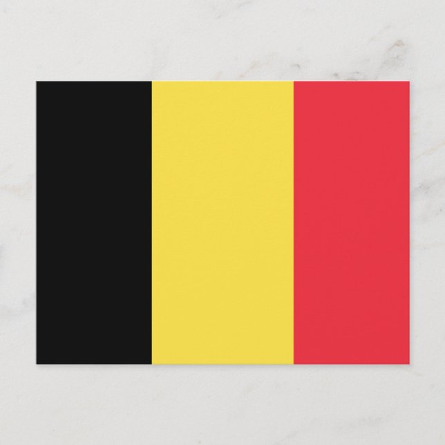 Belgium Flag Postcard (Front)