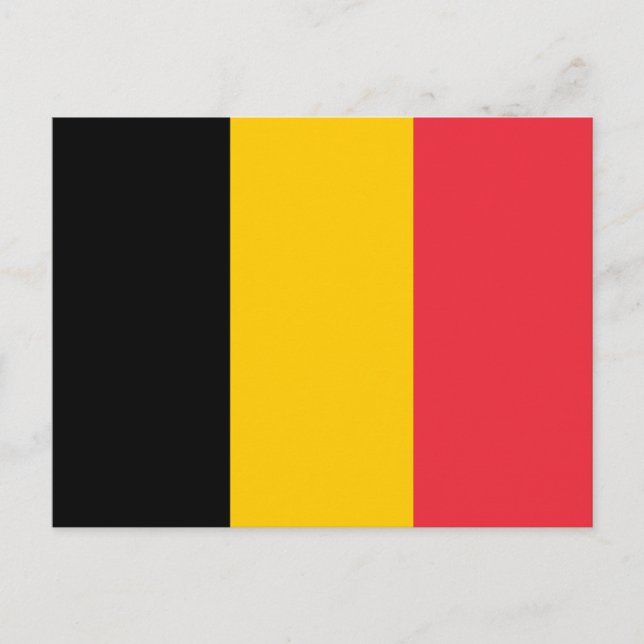 Belgium Flag Postcard (Front)