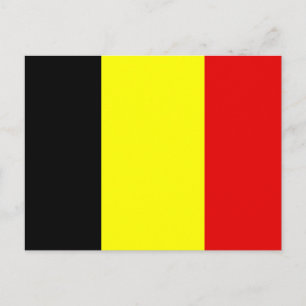 Belgium flag postcard