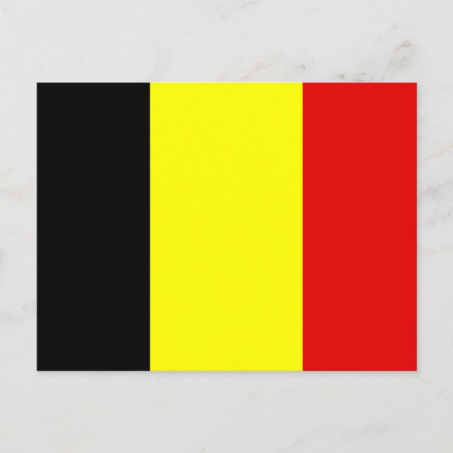 Belgium flag postcard (Front)
