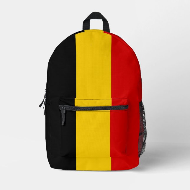 Belgium flag printed backpack (Front)