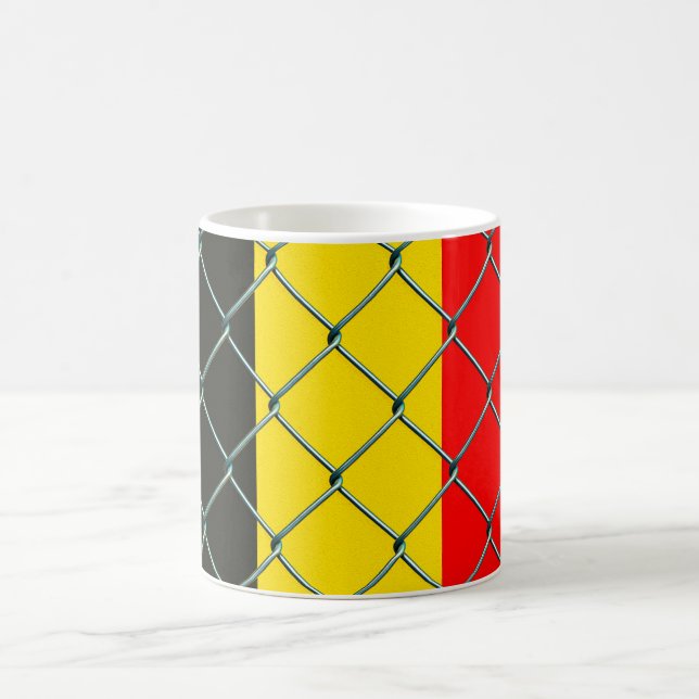 Belgium Flag Security  Coffee Mug (Center)