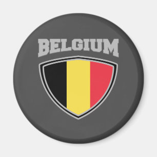 Belgium Flag Shield Magnet