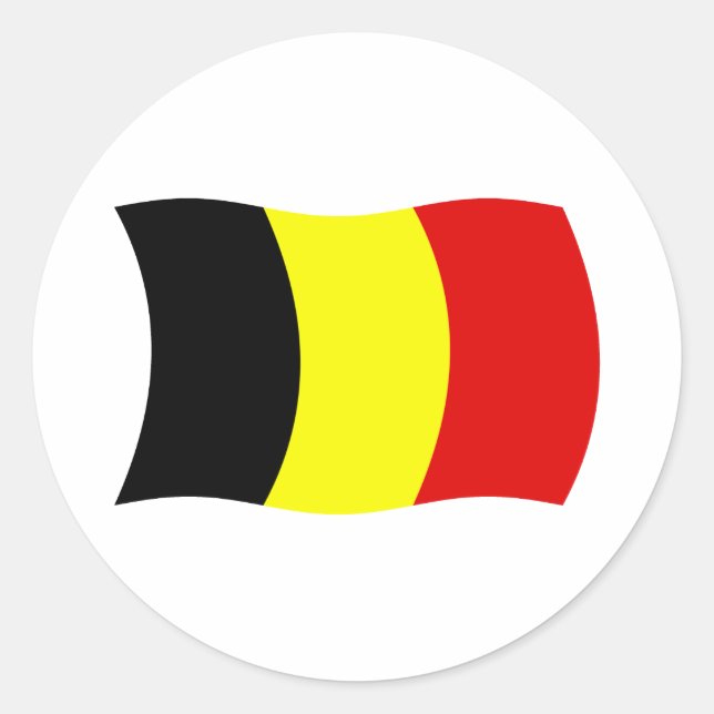 Belgium Flag Sticker (Front)