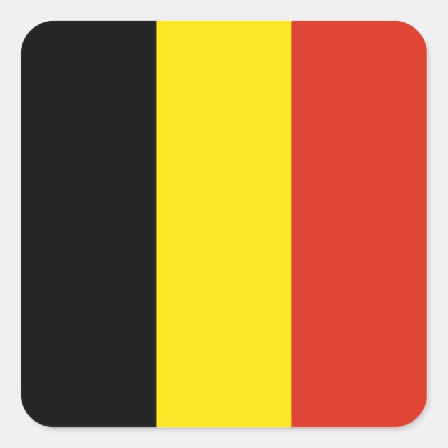 Belgium Flag Sticker (Front)