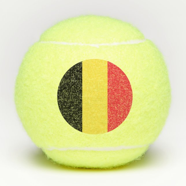 Belgium Flag Tennis Balls (Front)
