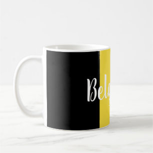 Belgium Flag & Text Coffee Mug