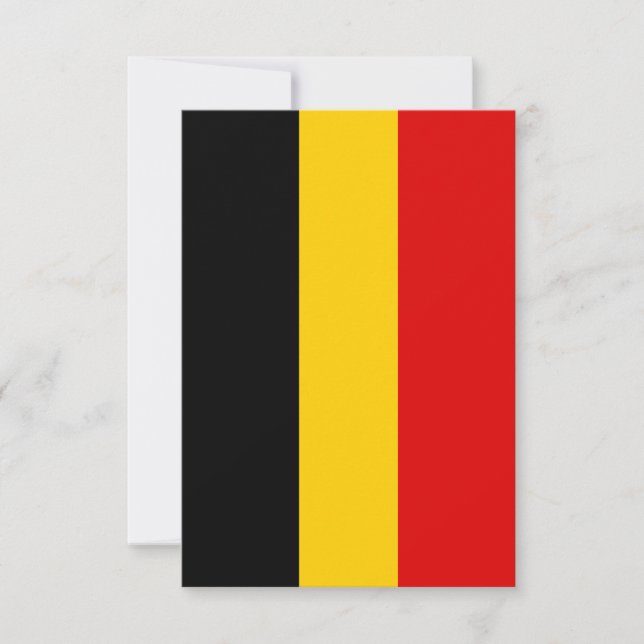 Belgium flag thank you card (Front)