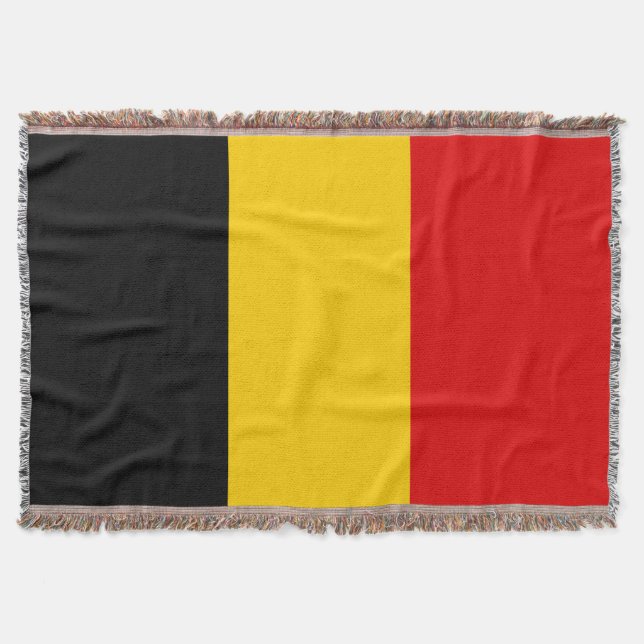 Belgium flag throw blanket (Front)
