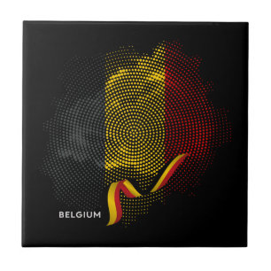 Belgium flag tile