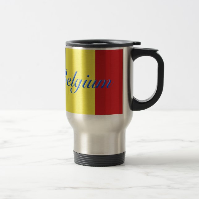Belgium flag travel mug (Right)