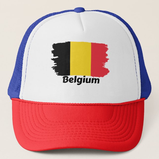Belgium Flag Trucker Hat (Front)