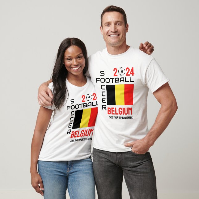BELGIUM Football Custom Name 2024 ANY YEAR  T-Shirt (Unisex)
