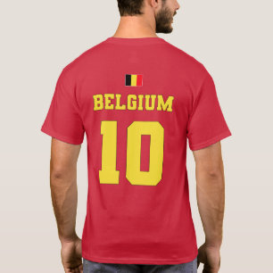 Belgium Football Soccer National Team #10 T-Shirt
