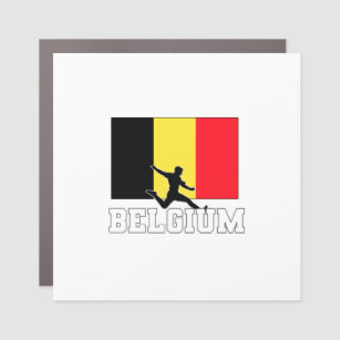 Belgium Football Soccer National Team Car Magnet