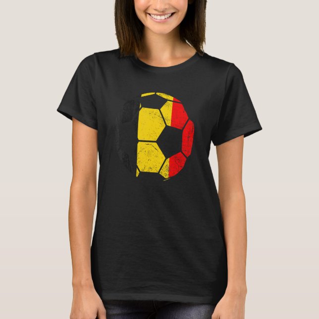 Belgium Football World Soccer Belgian Fan Country  T-Shirt (Front)