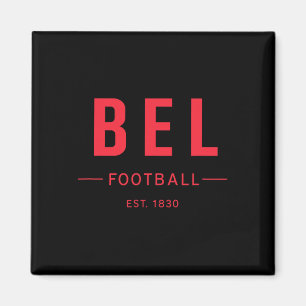 Belgium Footll Est. 1830 Heritage Soccer Fan Tee  Magnet