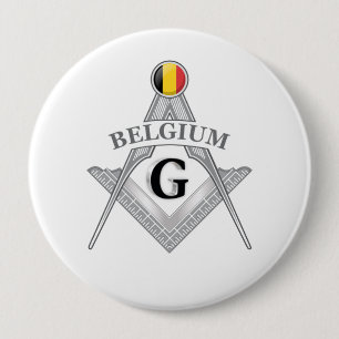 Belgium freemasonry sign 10 cm round badge