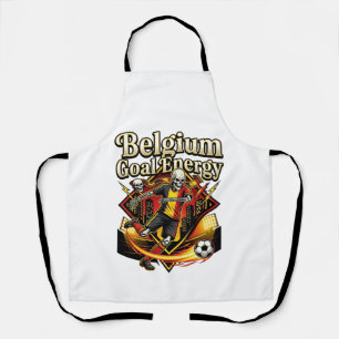 Belgium Goal Energy Skeleton Striker Nations Bold  Apron