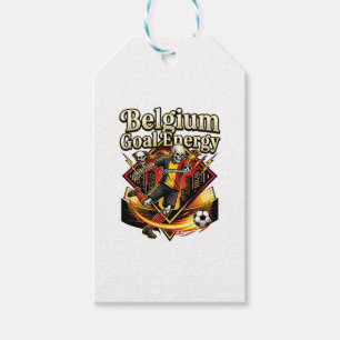 Belgium Goal Energy Skeleton Striker Nations Bold  Gift Tags