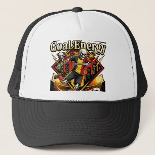 Belgium Goal Energy Skeleton Striker Nations Bold Trucker Hat