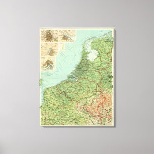 Belgium & Holland Canvas Print